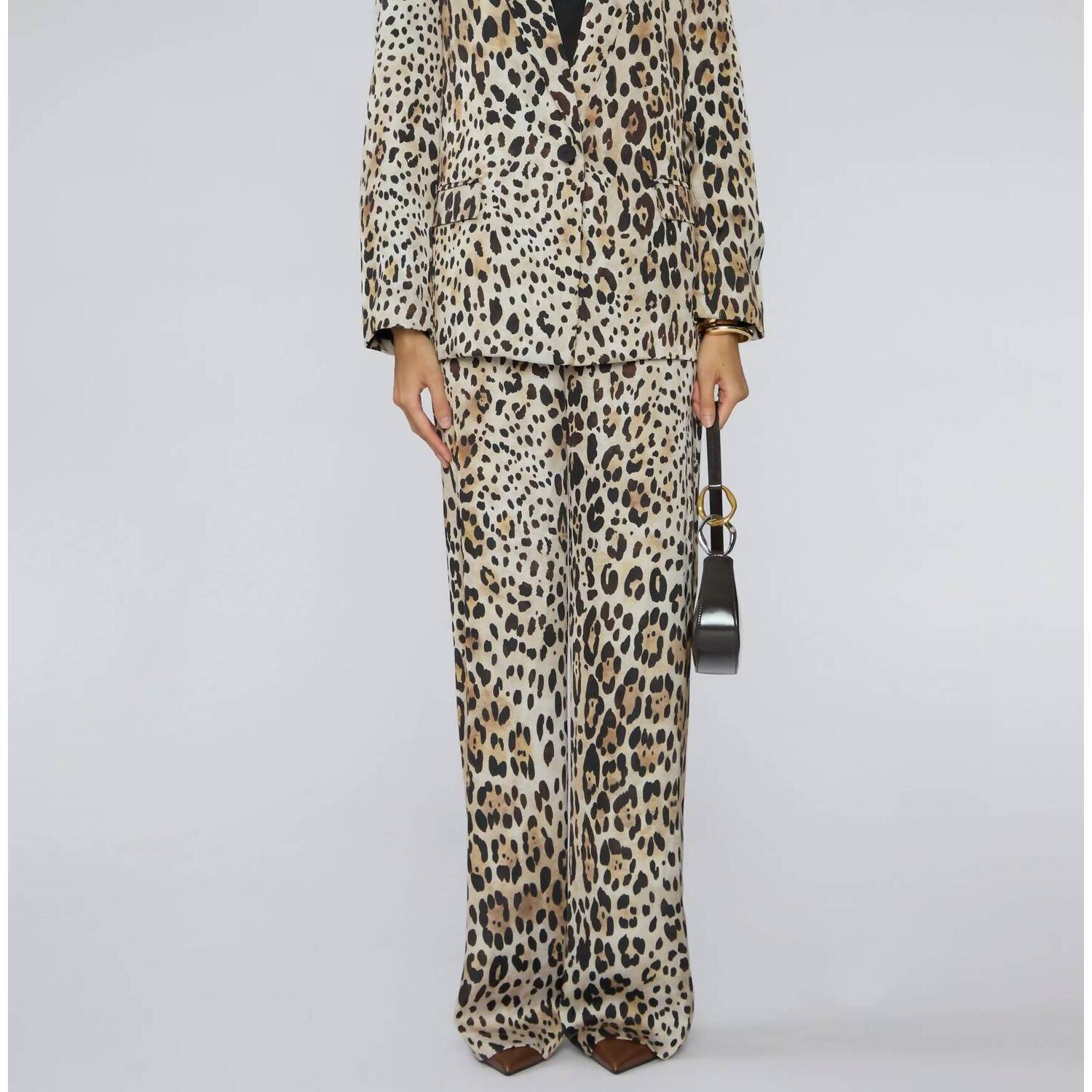 New Misa Los Angeles Dionne Jacket In Leopard Print